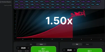 Juego Aviator en la aplicación